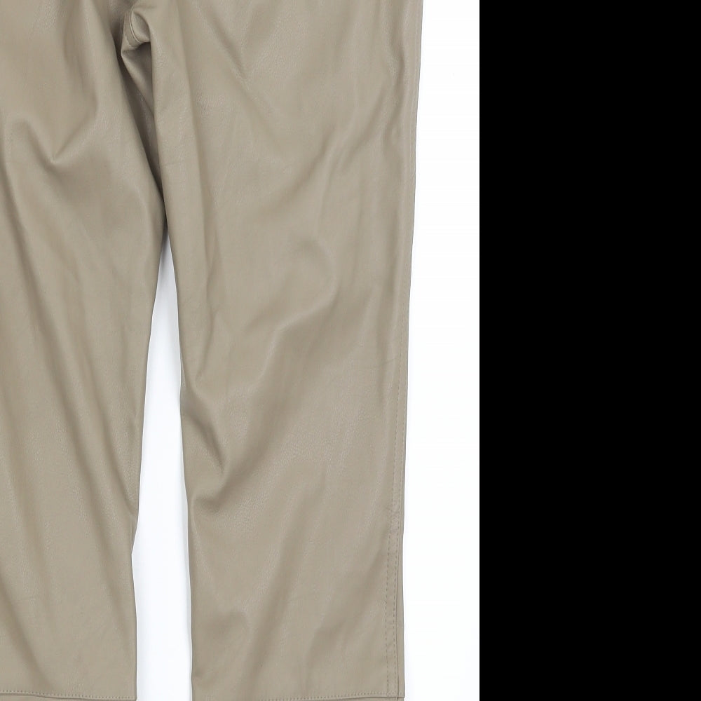 H&M Womens Brown Trousers Size 18 L26 in