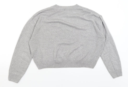 Divided Womens Grey Pullover Jumper Size XS