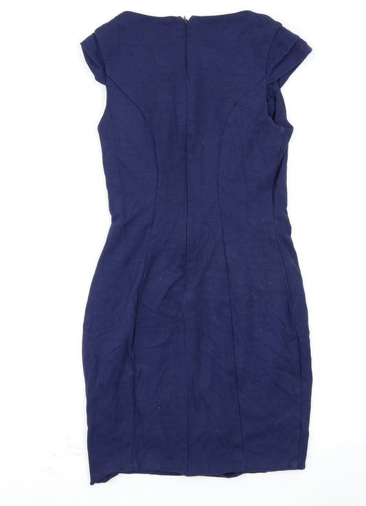 Warehouse Womens Blue Bodycon Size 12