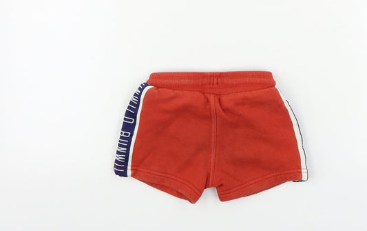 George Boys Red Cropped Trousers Size 18-24 Months