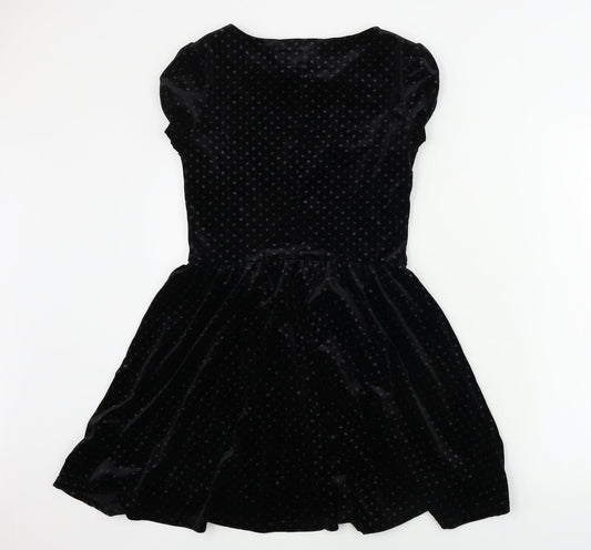 Topshop Womens Black A-Line Size 8