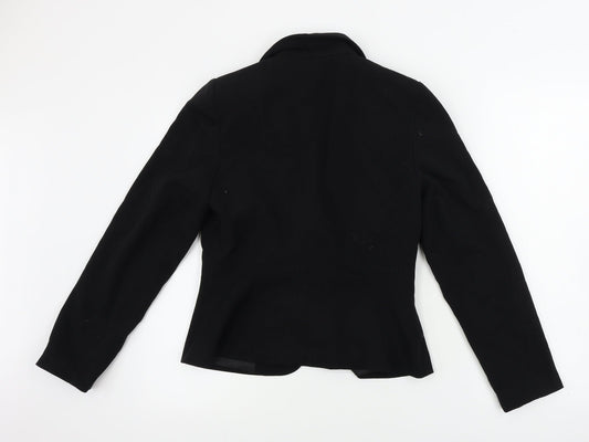 EVIE Womens Black Jacket Blazer Size 10