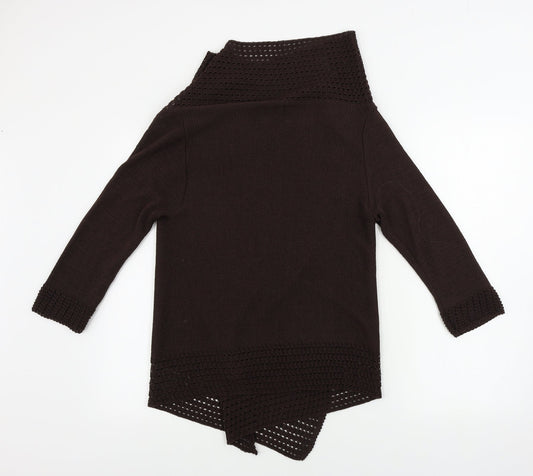 soon Womens Brown Cardigan Jumper Size S
