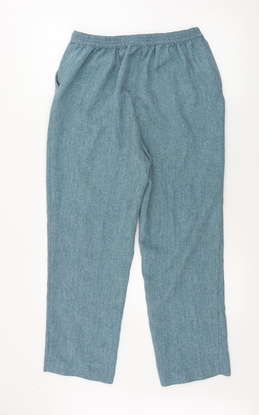 Preworn Womens Blue Trousers Size 28 in L25 in