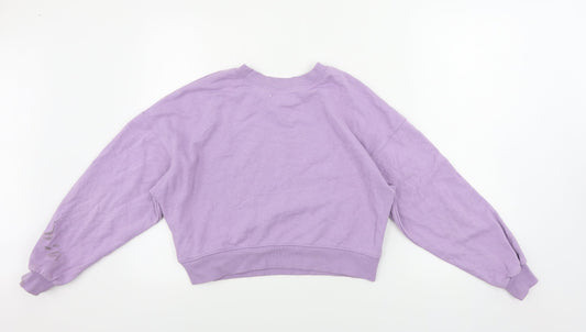 Pull&Bear Womens Purple Pullover Jumper Size S