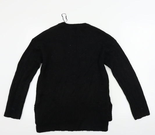 New Look Womens Black Pullover Jumper Size S