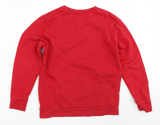 George Boys Red Pullover Sweatshirt Size 10-11 Years