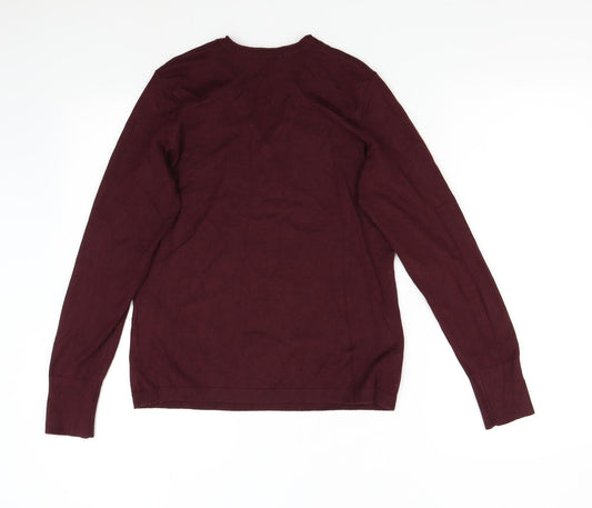 Charles Vogele Womens Red Knit Pullover Jumper Size S
