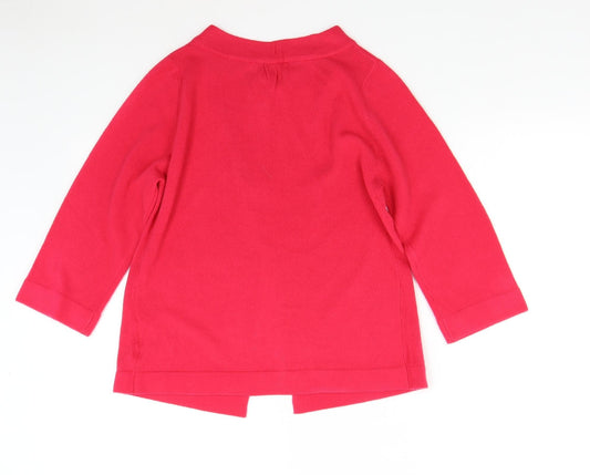 sARAH hAMILTON Womens Pink Knit Cardigan Jumper Size M