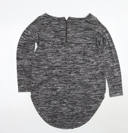 Glamorous Womens Grey Basic T-Shirt Size 12