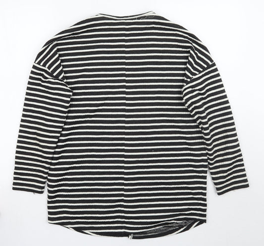 NEXT Womens Black Striped Jacket Blazer Size 12
