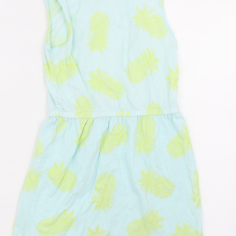 Gap Girls Blue Polka Dot A-Line Size M