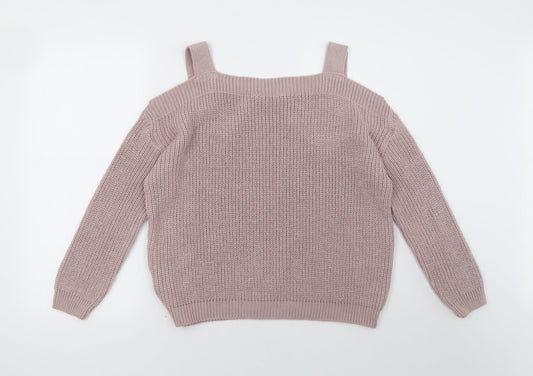 Dorothy Perkins Womens Pink Pullover Sweatshirt Size 8
