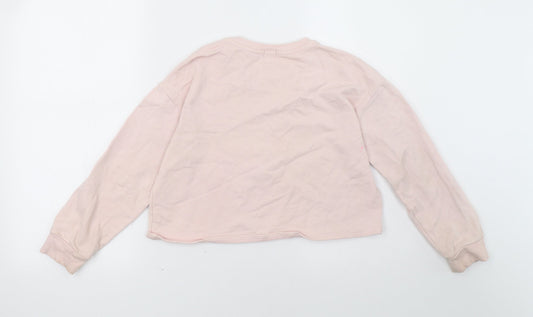 River Island Girls Pink Pullover Sweatshirt Size 10 Years