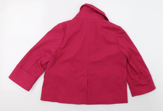 sprit Womens Pink Jacket Blazer Size 12
