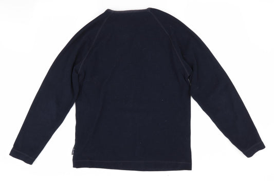 Marks and Spencer Mens Blue Pullover Jumper Size S - Fleece texture