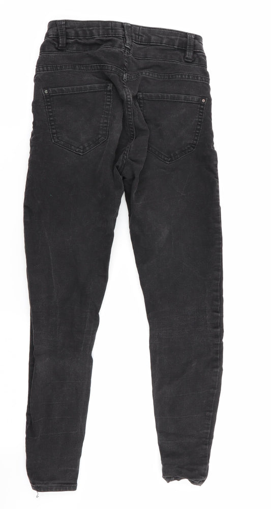 New Look Womens Black Skinny Jeans Size 6 L25 in - Cropped