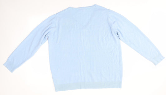 JULIPA Womens Blue Pullover Jumper Size 20