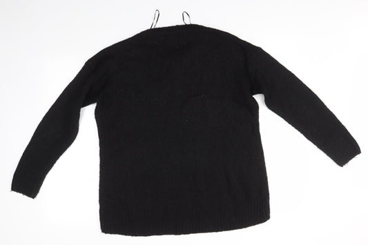 New Look Womens Black Pullover Jumper Size M