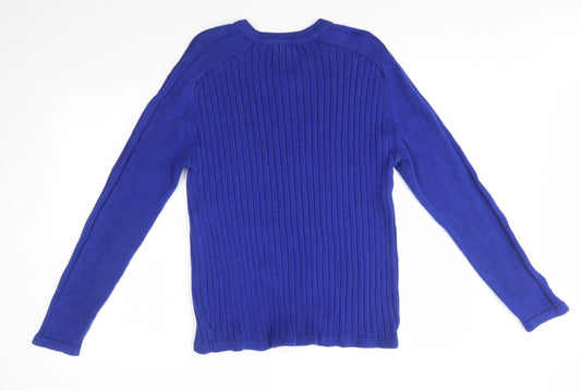 JGS Mens Blue Pullover Jumper Size M