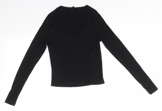 Forever New Womens Black Pullover Jumper Size S