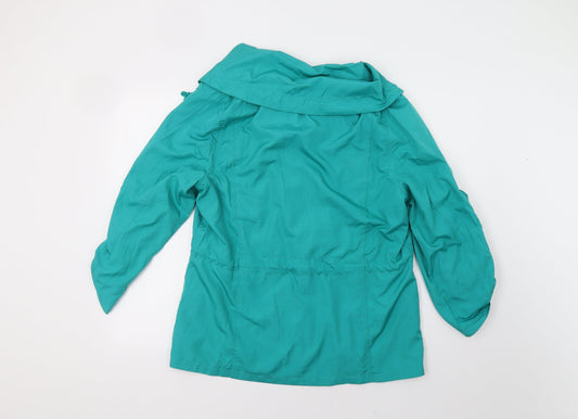 Joan Vass Womens Green Jacket Size XL