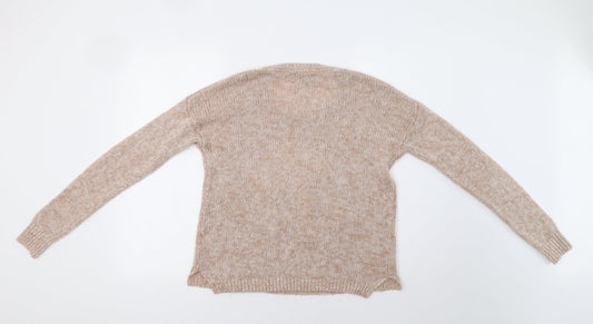 Internacionale Womens Beige Pullover Jumper Size 10 - Bear