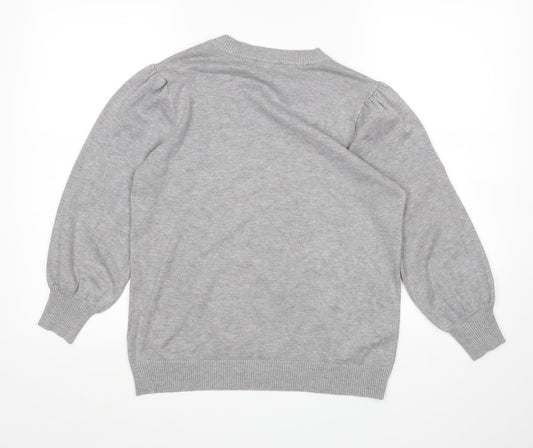 Minus Womens Grey Pullover Sweatshirt Size M