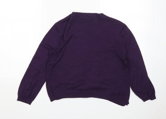Wallis Womens Purple Cardigan Jumper Size M