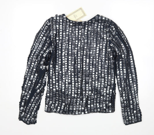 Maya Womens Blue Cardigan Jumper Size 8