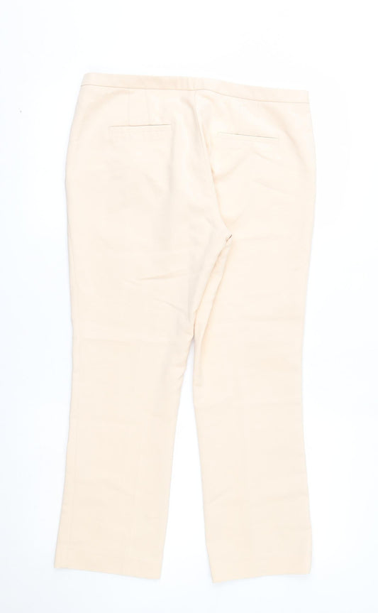 Zara Womens Beige Trousers Size L L25 in -