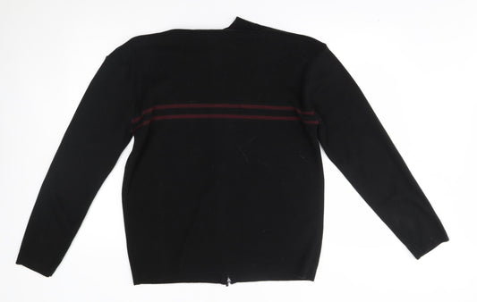 Preworn Womens Black Full Zip Jumper Size L
