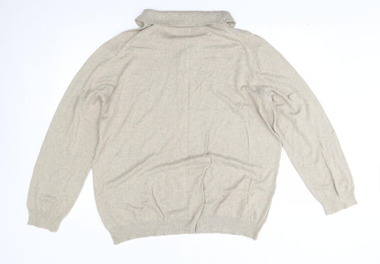 Stonebay Womens Beige Pullover Jumper Size 2XL