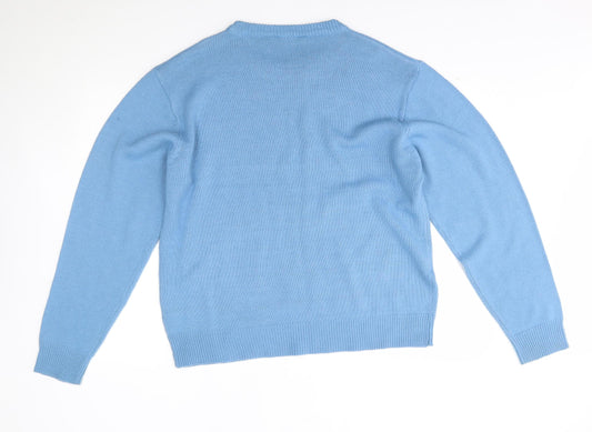 Cutting Edge Mens Blue Pullover Jumper Size 2XL