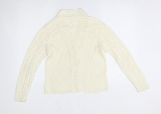 Preworn Womens Ivory Cardigan Jumper One Size