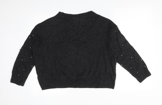 H&M Womens Grey Pullover Sweatshirt Size L