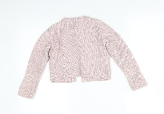 George Girls Pink Cardigan Jumper Size 6-7 Years
