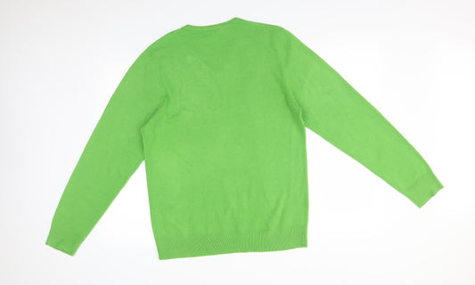 M&S Mens Green Pullover Sweatshirt Size M