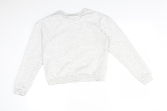 Primark Girls White Pullover Sweatshirt Size 14-15 Years - UNICORN