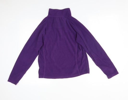 CRANE TRAIL Womens Purple Full Zip Jumper Size S