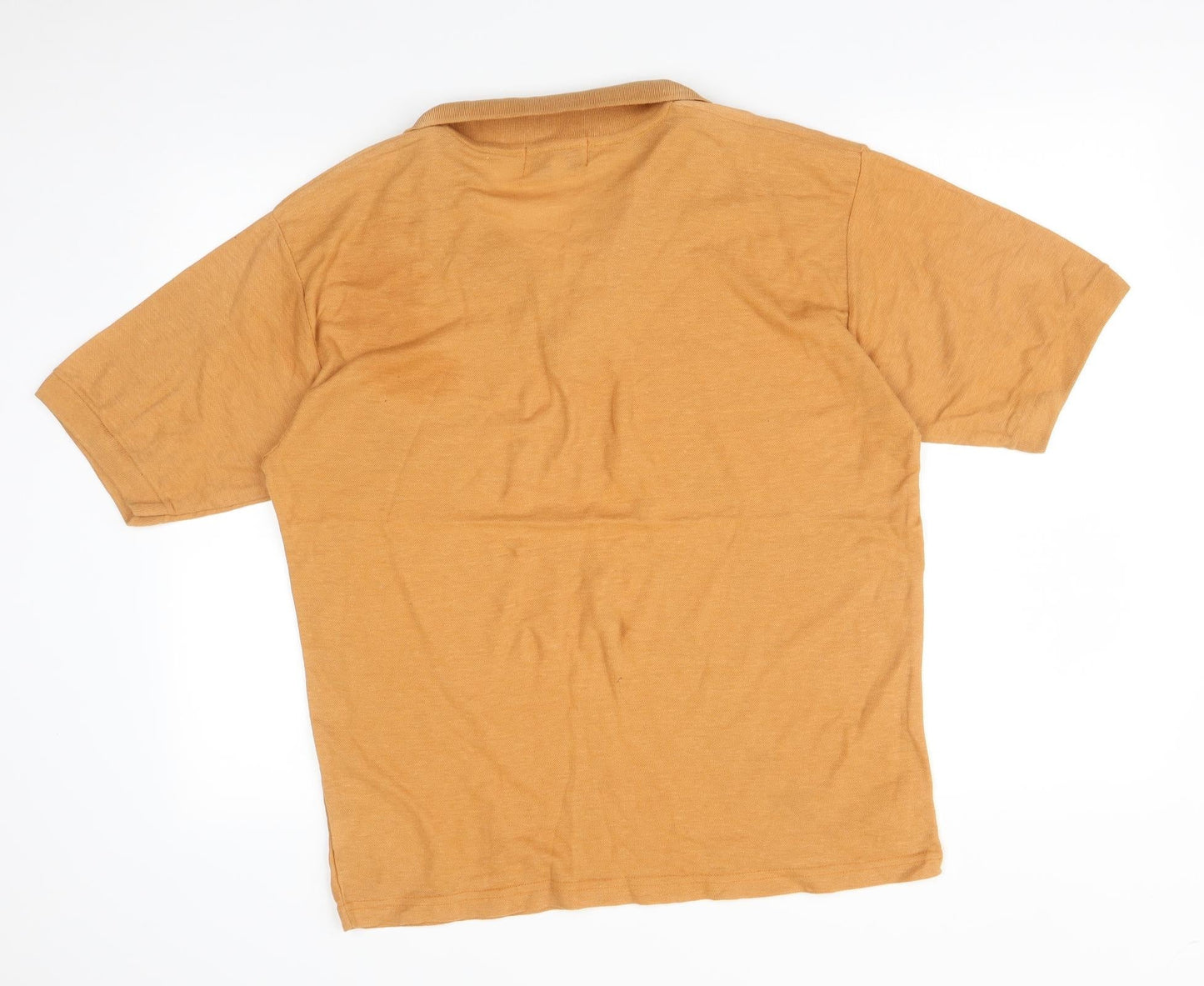 Fellini Mens Orange Polo Size L