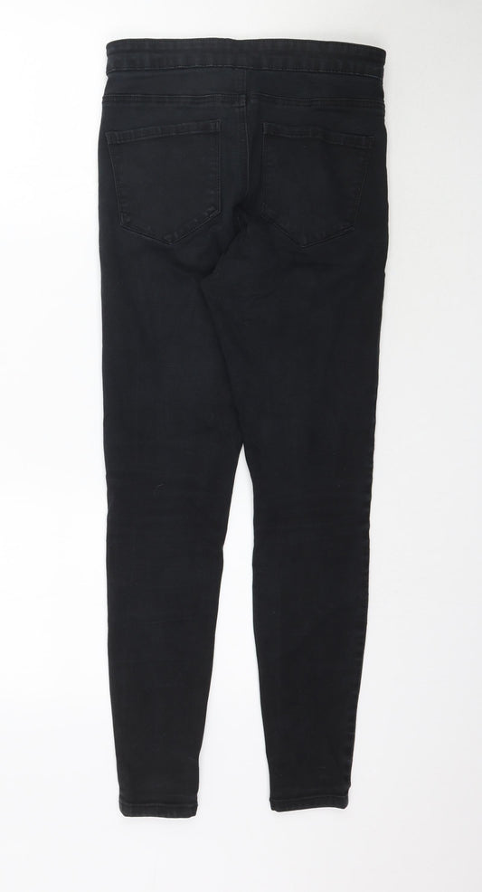 Denim Co. Womens Black Denim Skinny Jeans Size 10 L28 in