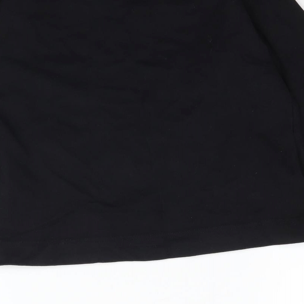 Stature Womens Black Pullover Sweatshirt Size 10