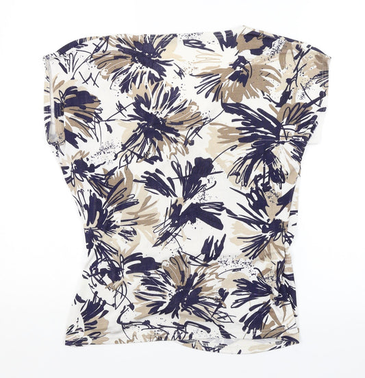 Reflections Womens Multicoloured Floral Basic Blouse Size XL