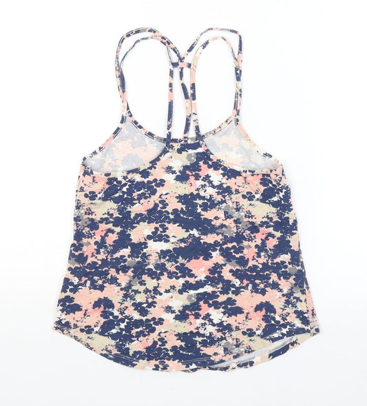 New Look Womens Multicoloured Floral Cropped Tank Size XS
