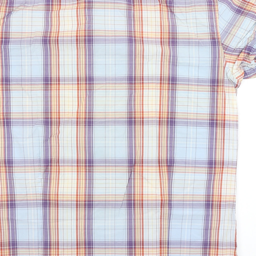Angelo Litrico Mens Multicoloured Check Button-Up Size XL