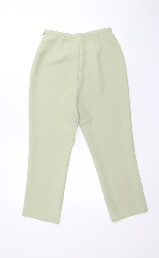 BHS Womens Green Trousers Size 10 L23 in
