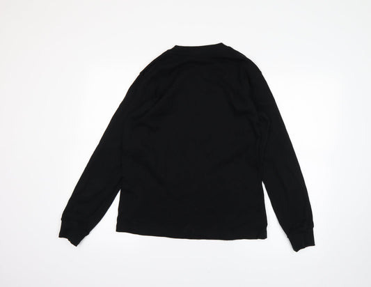 Uni Womens Black Basic T-Shirt Size S