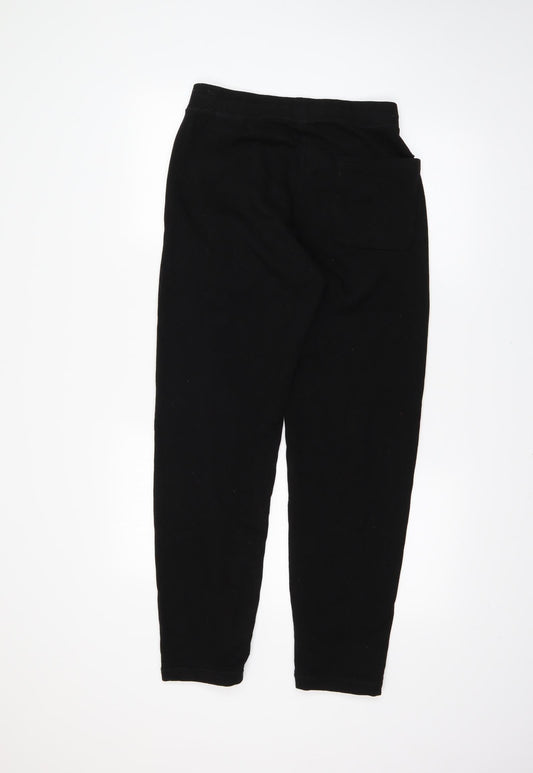 Uni Mens Black Sweatpants Trousers Size S L28 in