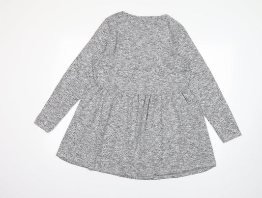 Dorothy Perkins Womens Grey Basic T-Shirt Size 12